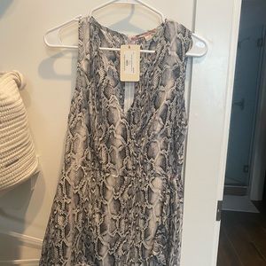 Snakeskin wrap romper